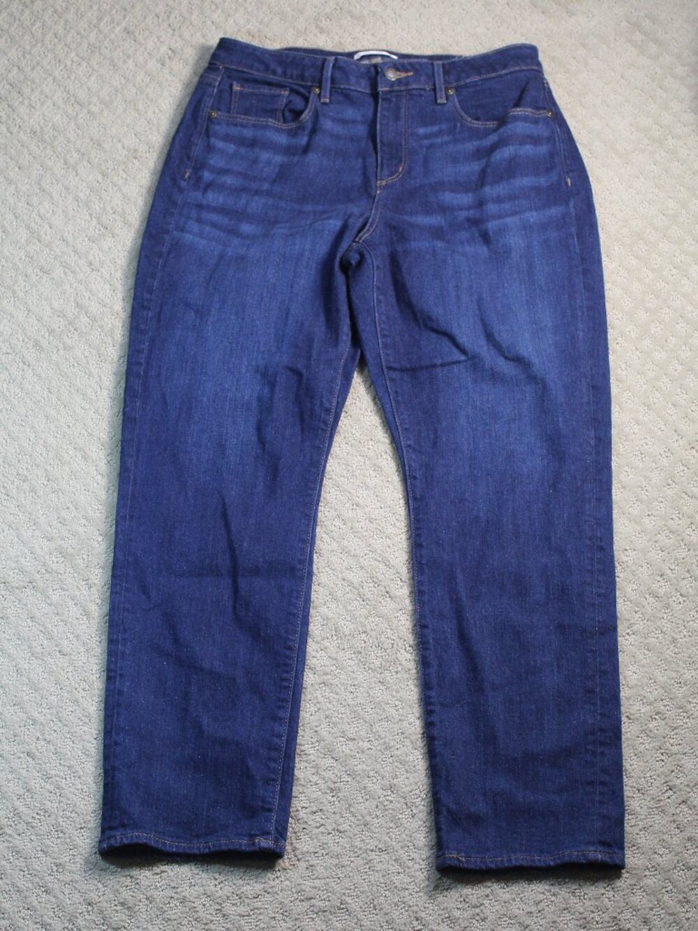 Loft Size 31/12 The Curvy Super Soft Girlfriend Blue Jeans